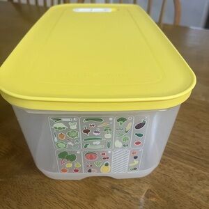 Tupperware Yellow Food Storage Container